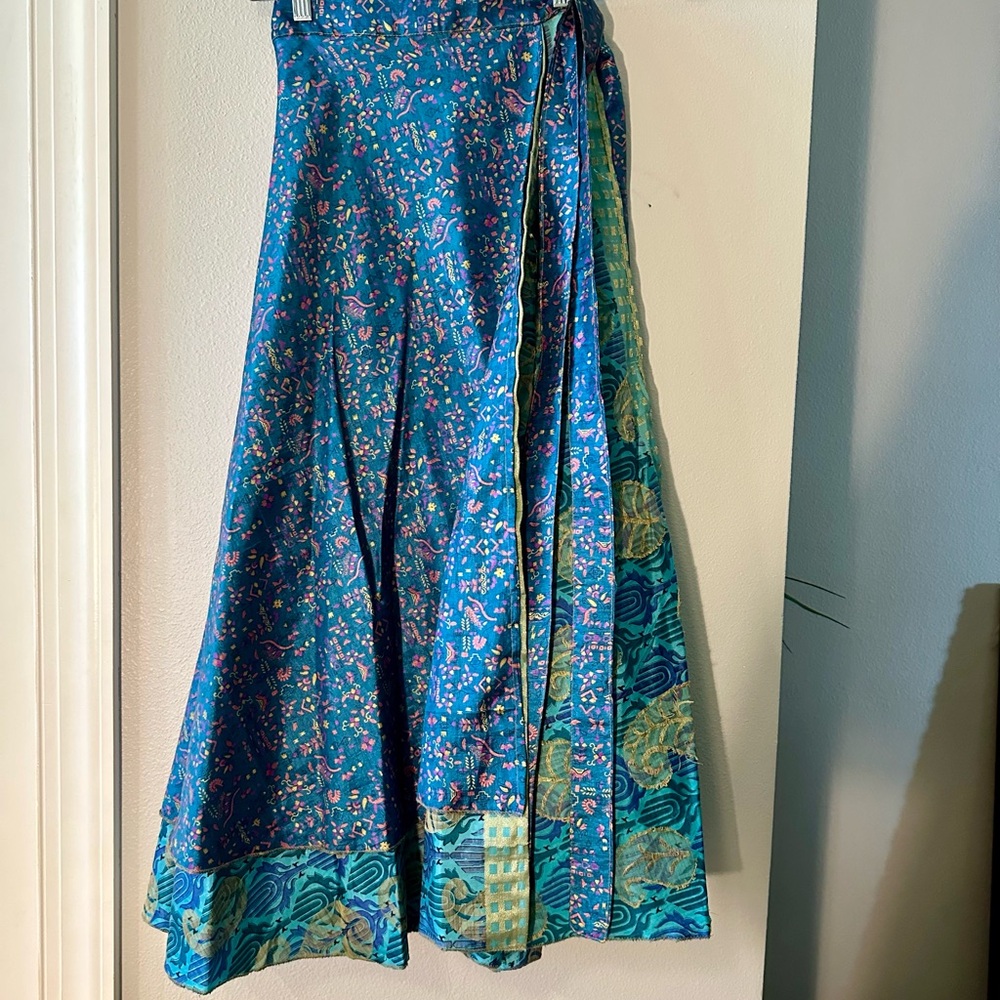 Silk Wrap Skirt
